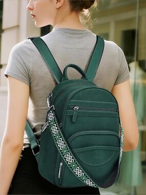 Sytrah Women’s Green Mini Backpack - Sleek Everyday Backpack